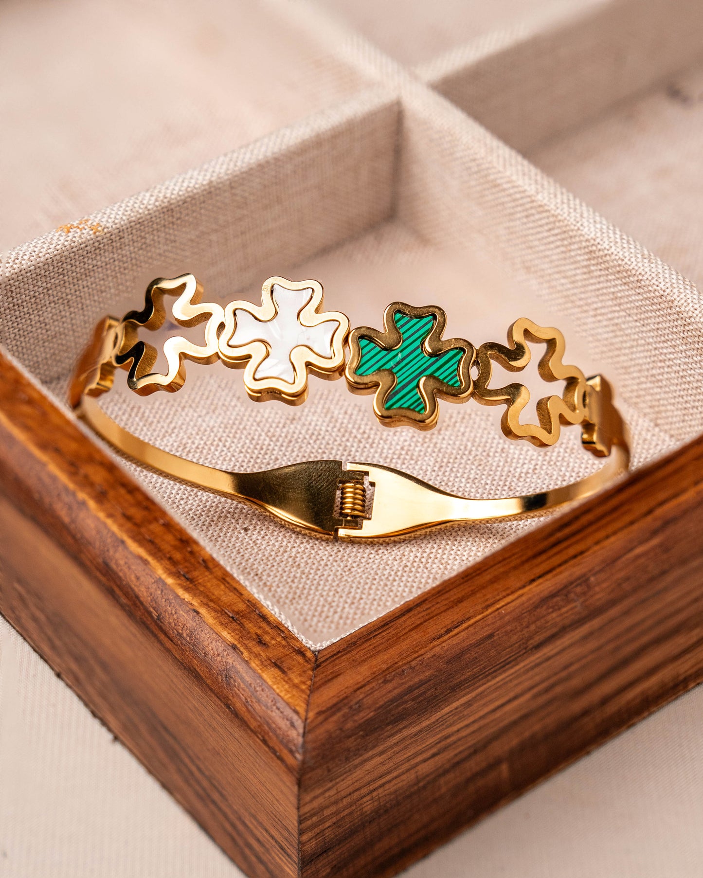 Cross Round Flower Bracelet