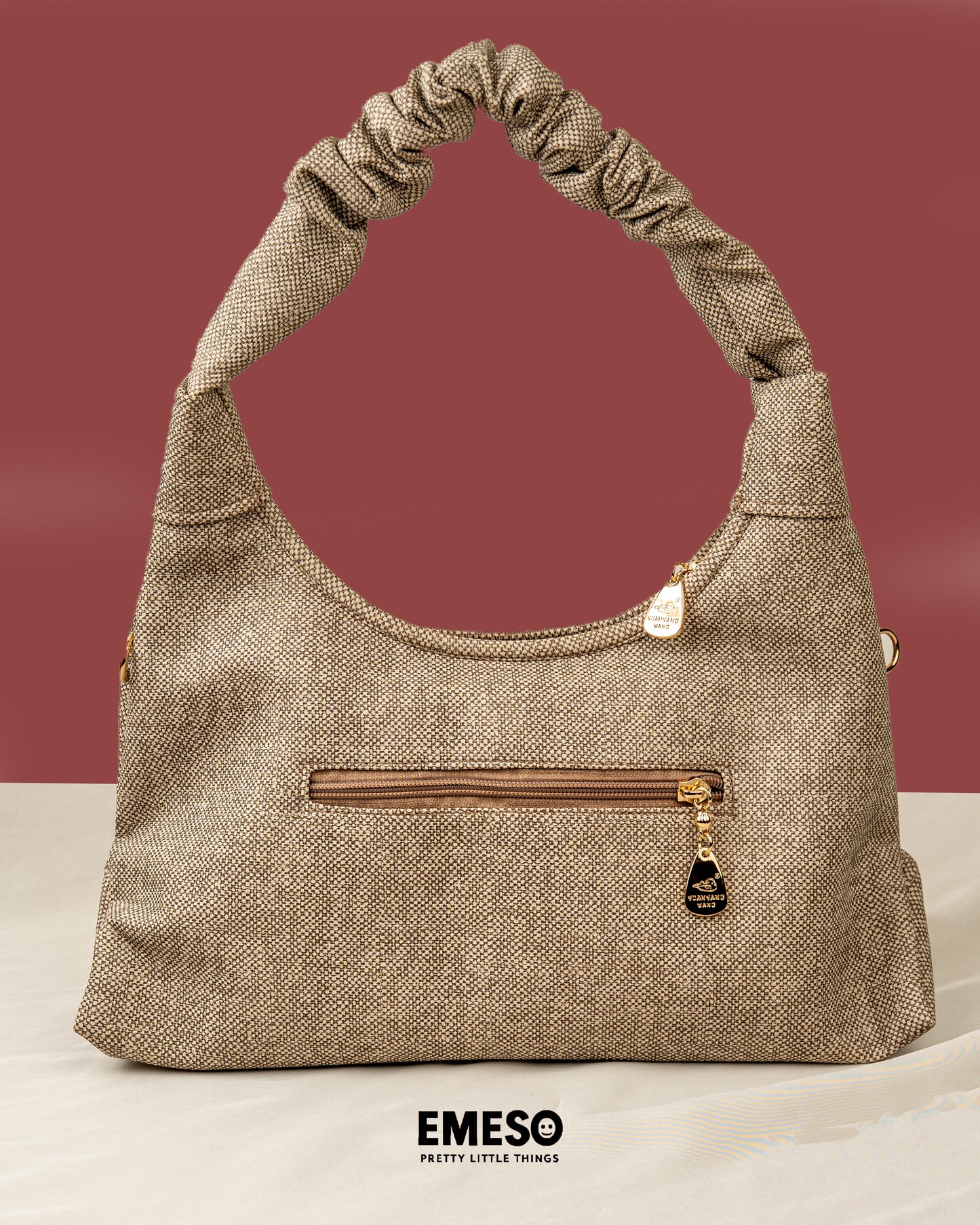 Beige Pia Raffia Bag