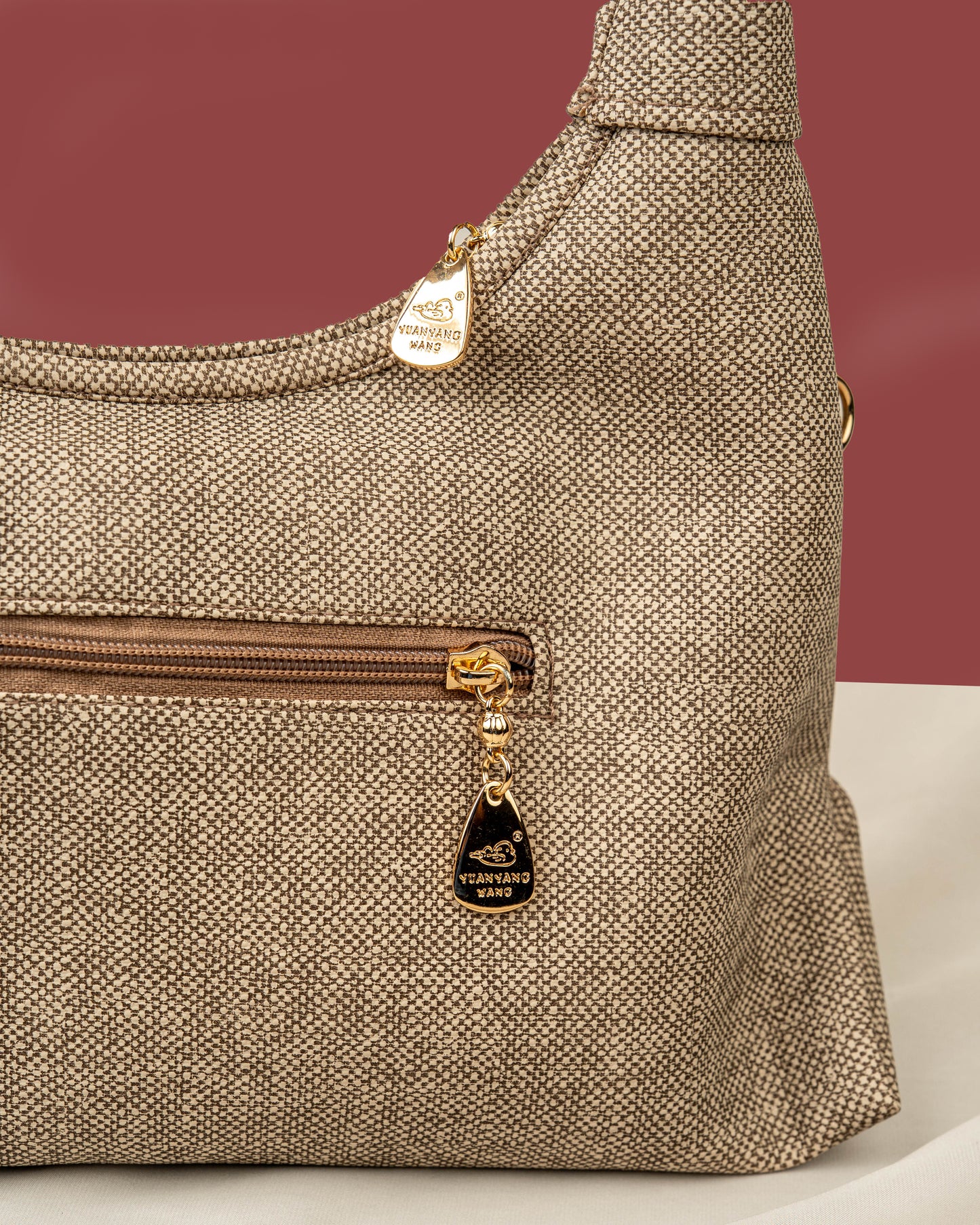 Beige Pia Raffia Bag