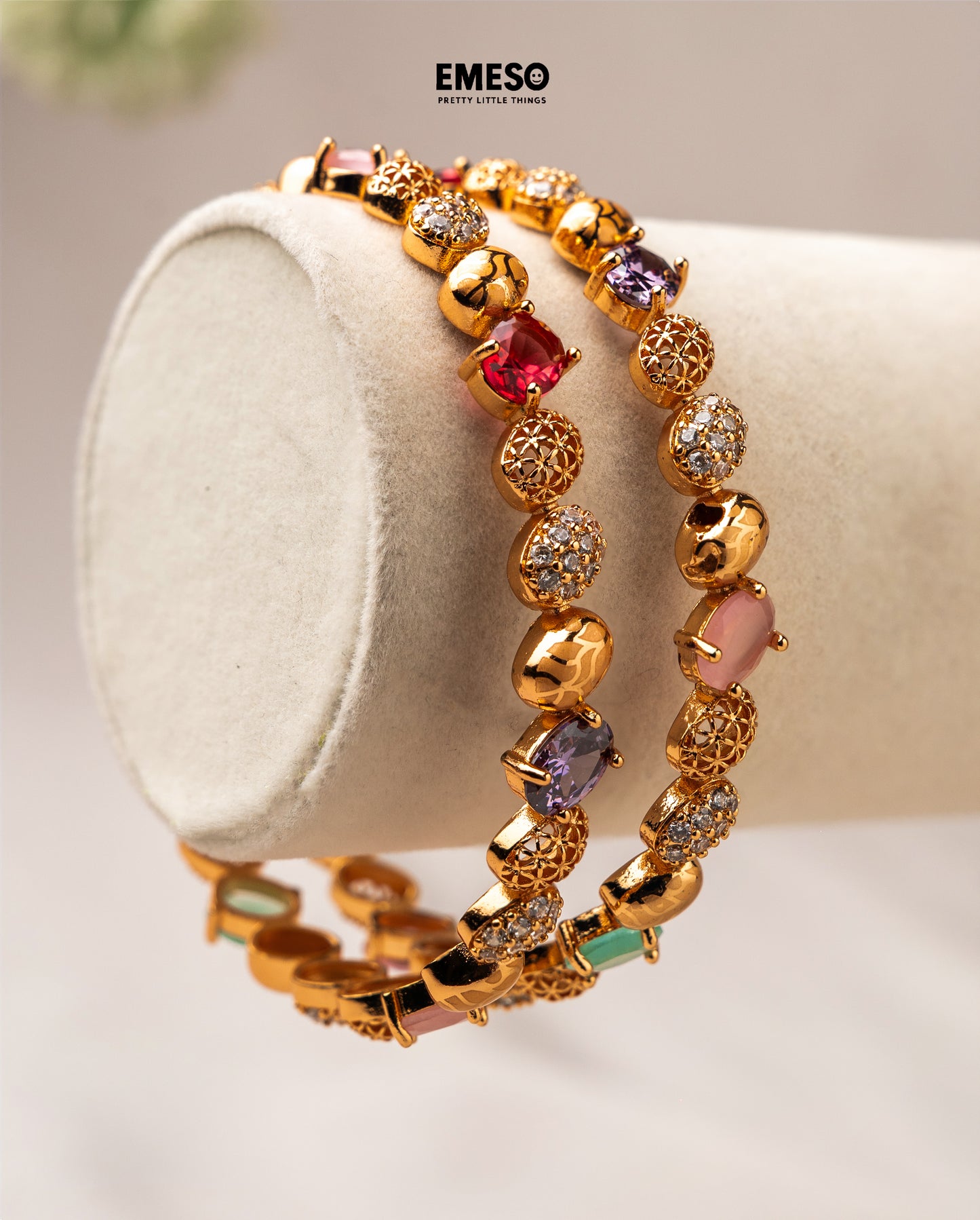 Ruby Emerald Bangles