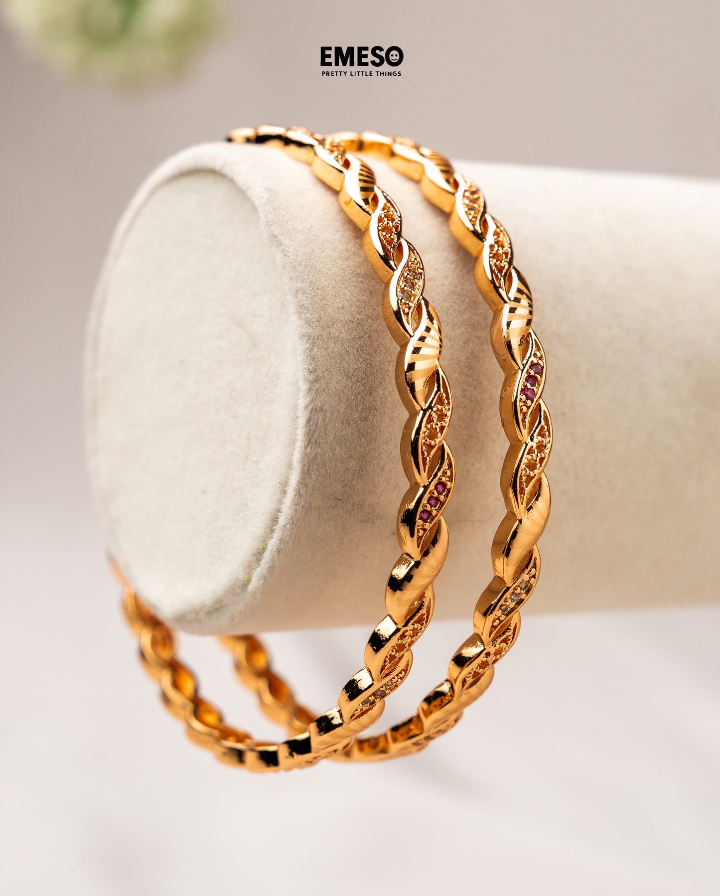 Golden Kadli Gold Plated Bangles