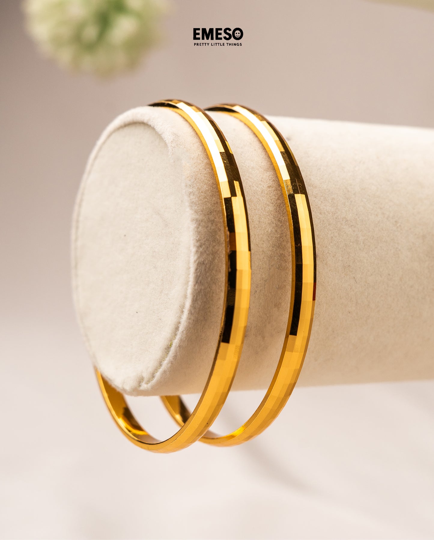 Shining Jewel Brass Gold Plated Bangles