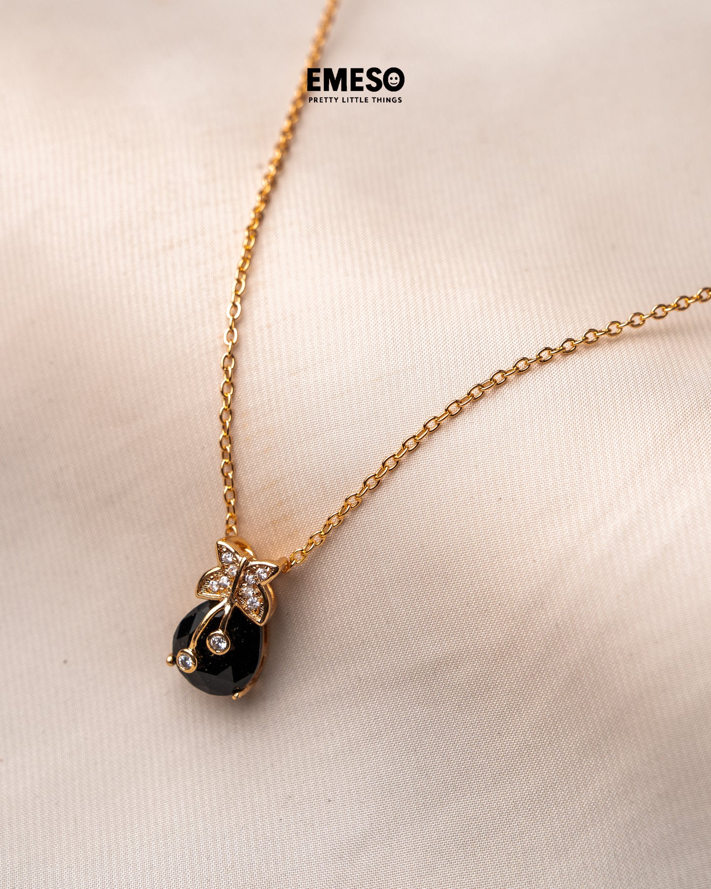 Night Blossom Black Coral Pendant