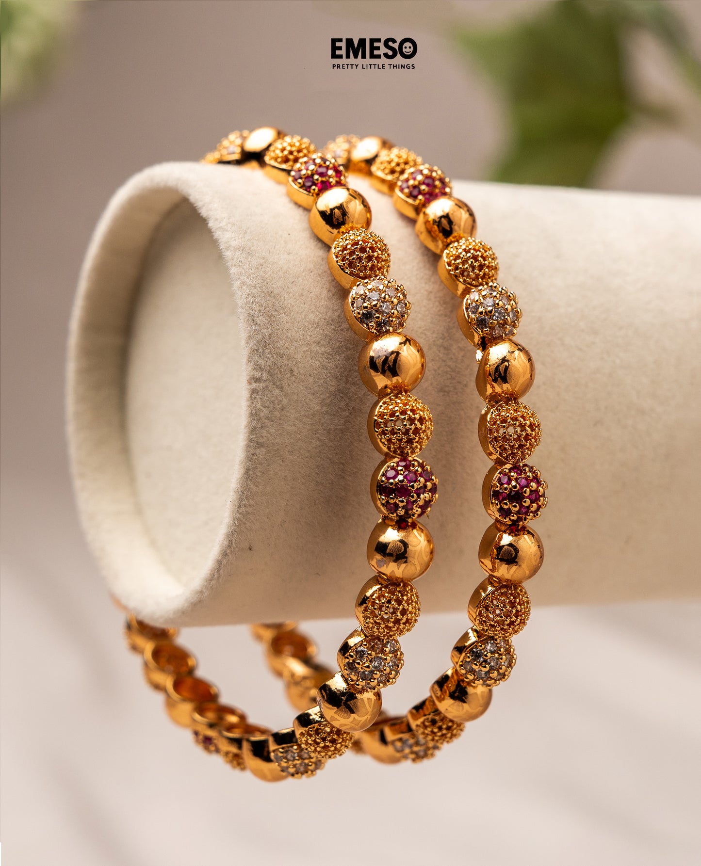 Charming Rubi Unique Design Bangle