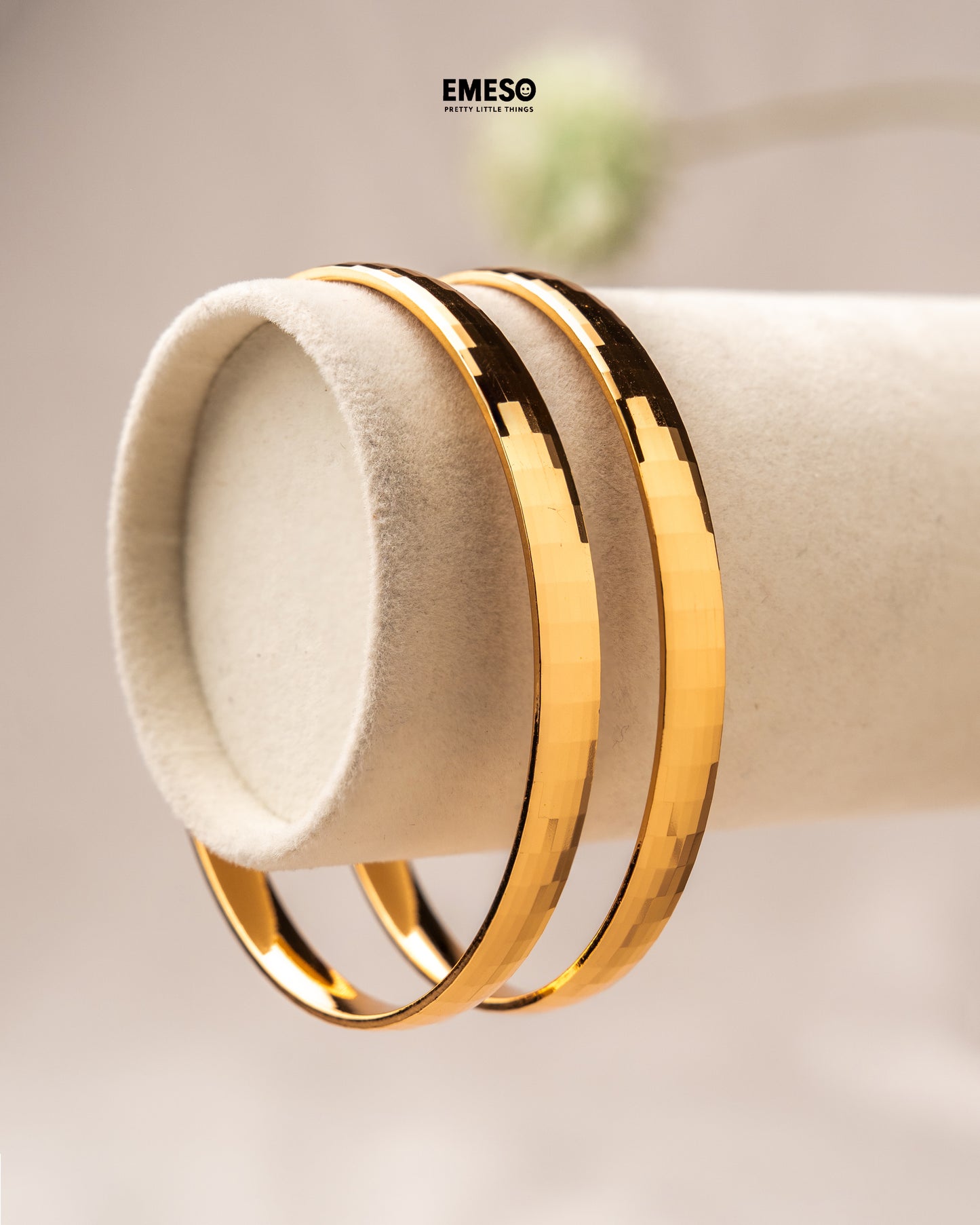 Shining Jewel Brass Gold Plated Bangles