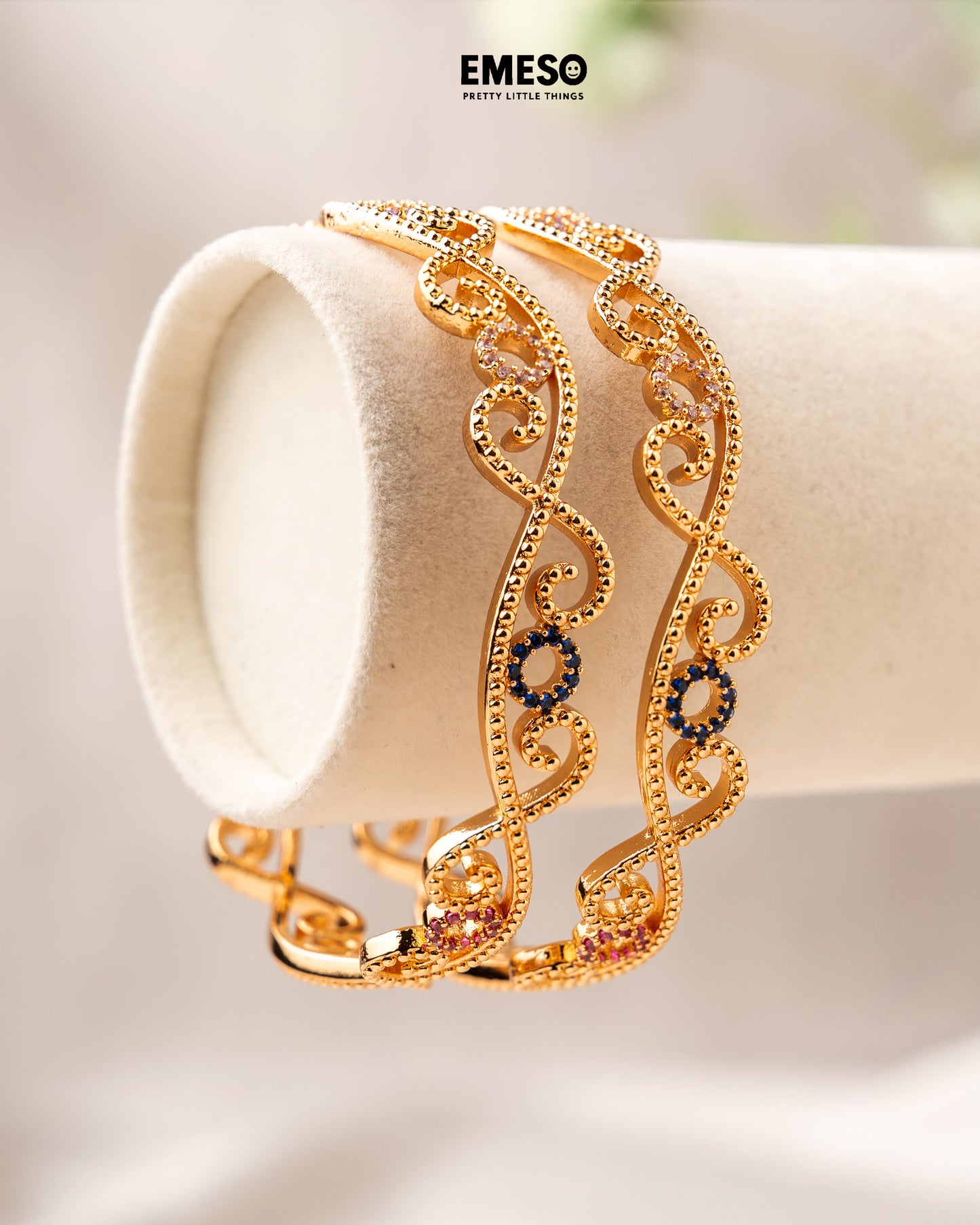 Filigree Gemstone Bangles