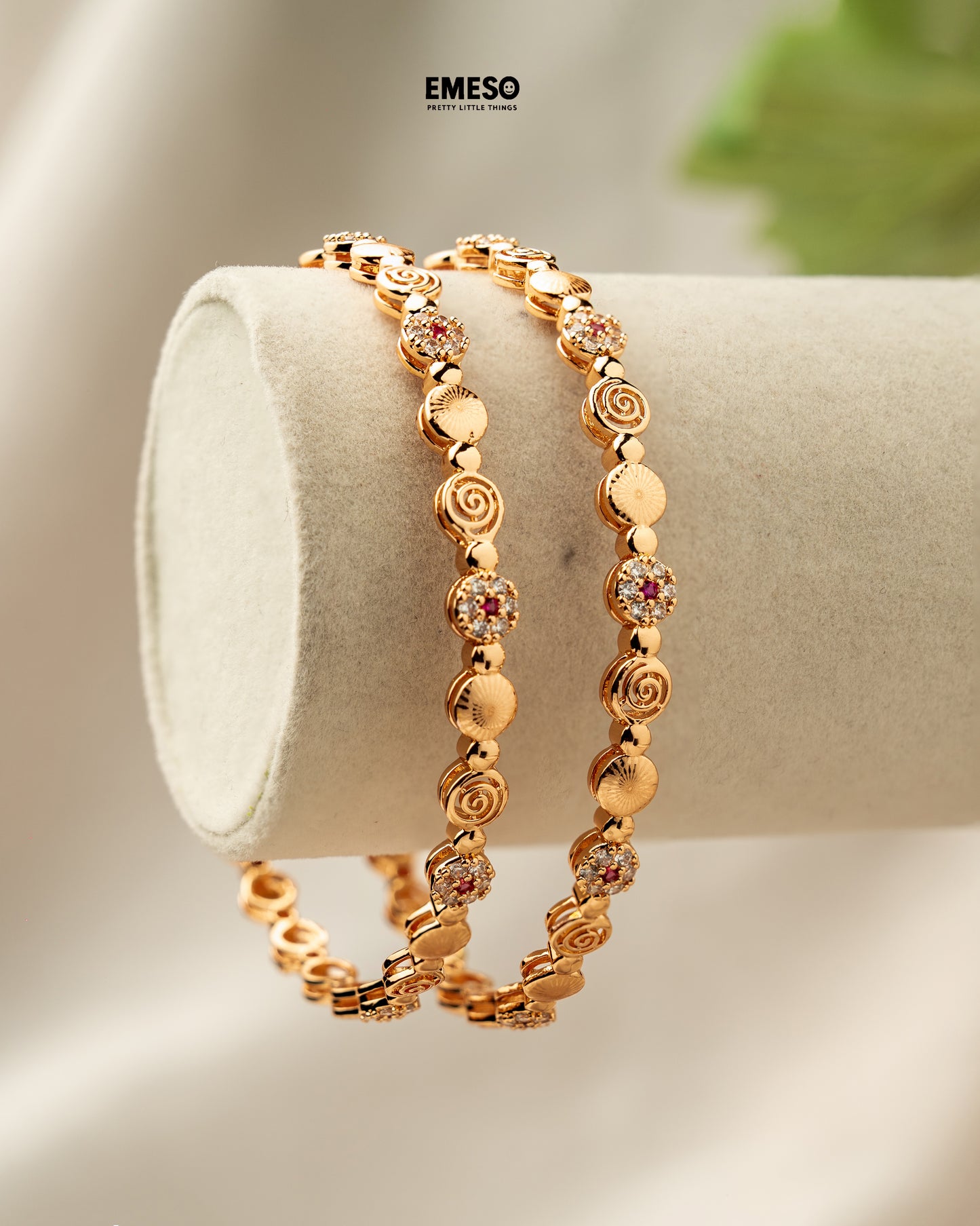 Swirl & Stone Bangles