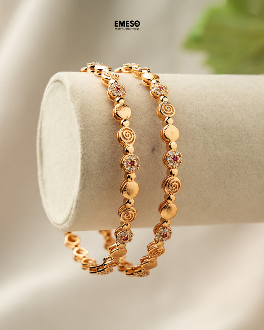 Swirl & Stone Bangles