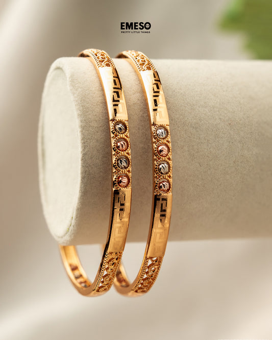 Geometric Glamour Bangles