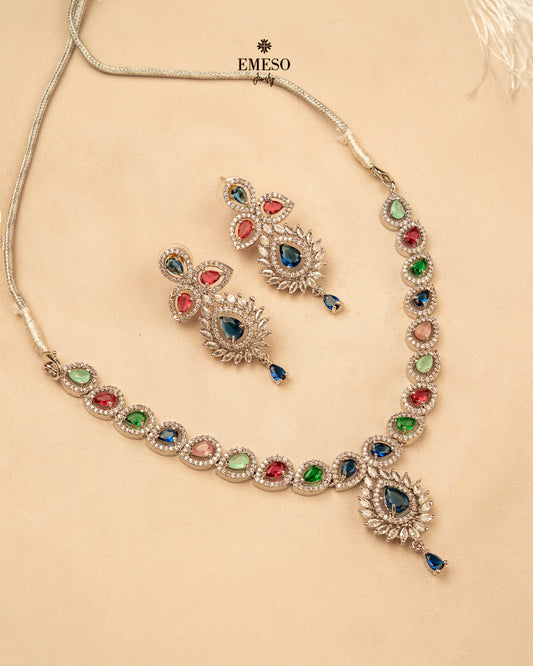 Dimond cut Necklaces EDN0035