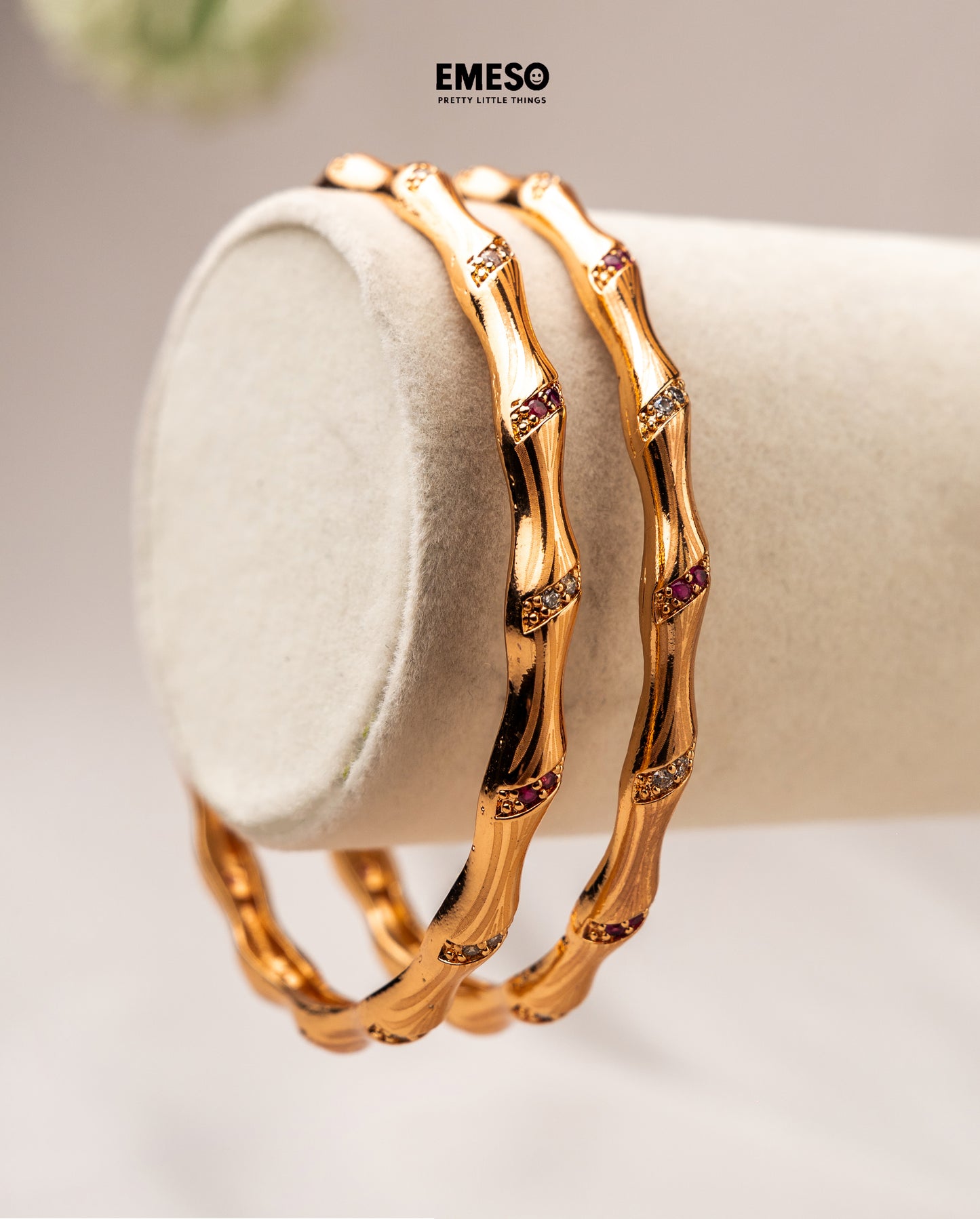 Luminous Design Gold Plated Bangles