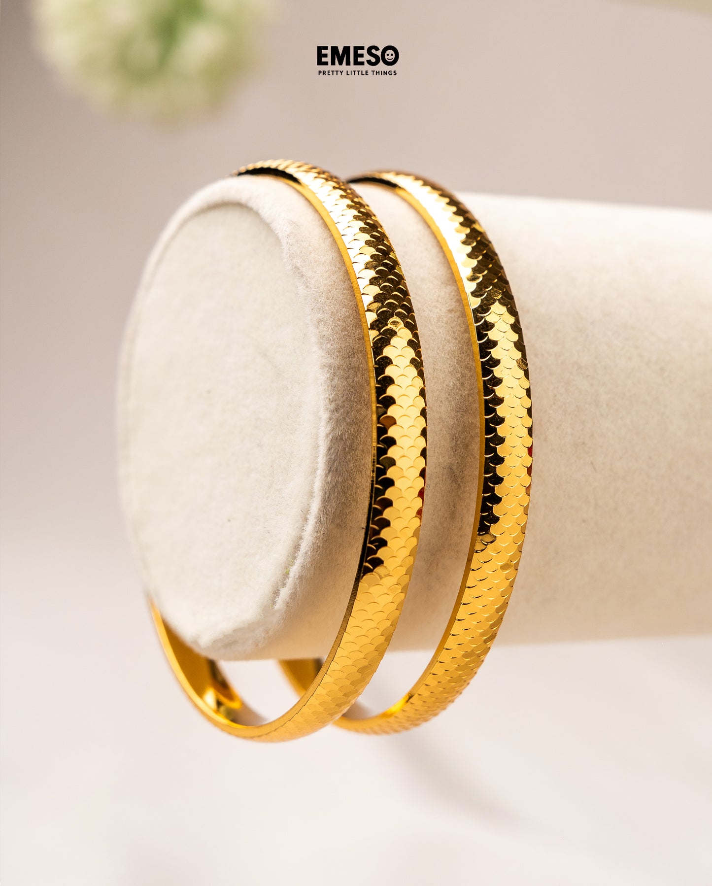 Shining Jewel Brass Gold Plated Bangles