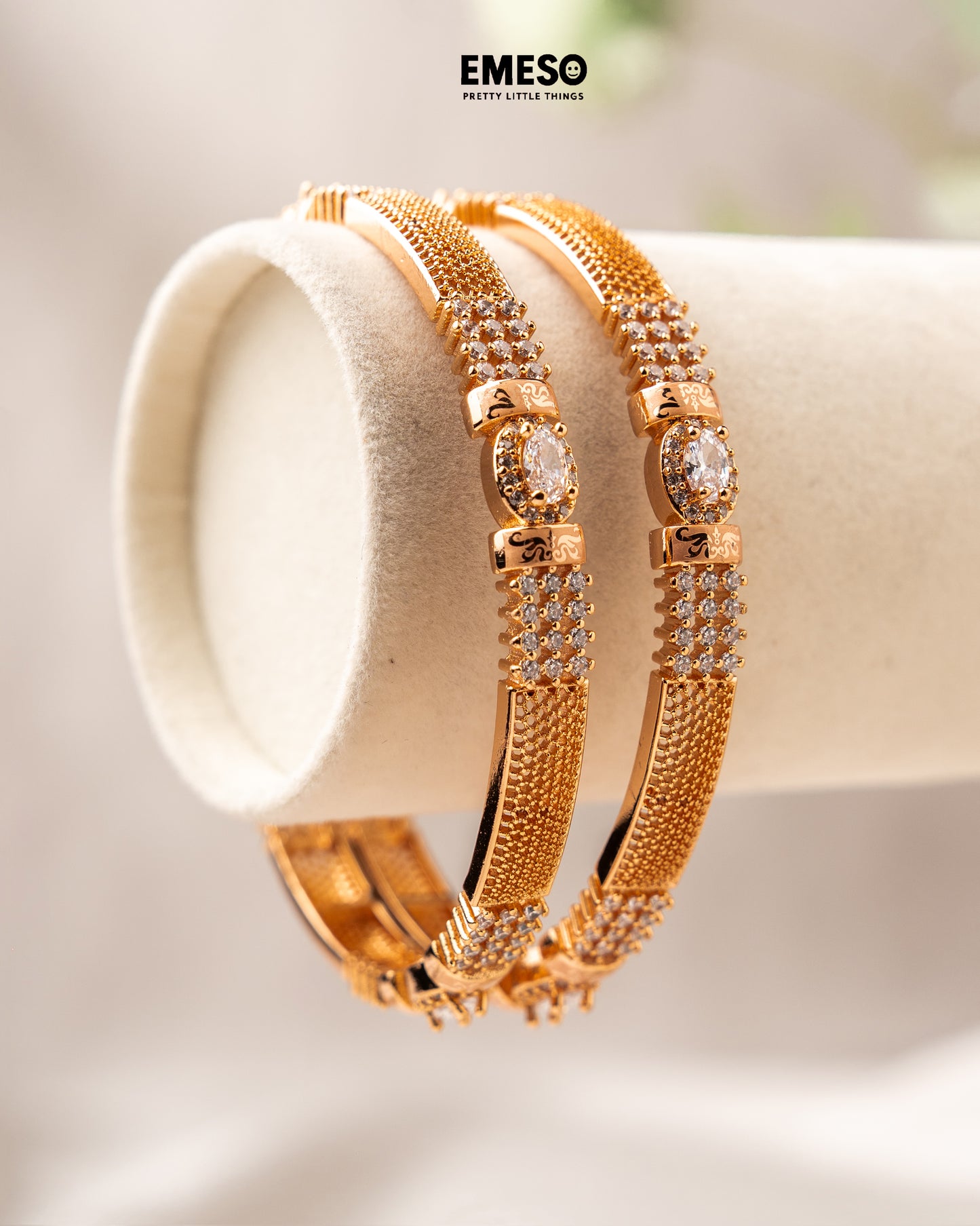 The Glittering Florid Bangle